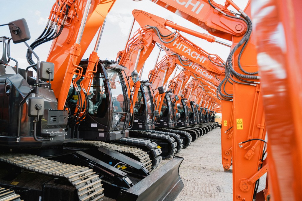 Das Bild zeigt einen Handel für Baumaschinen, die auch Teil des Industrievertriebs sind.